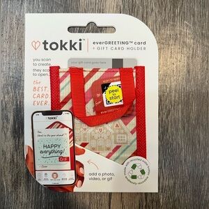 Tokki Holiday Gift Card Holder Reusable Photo, Video, Gif Interactive